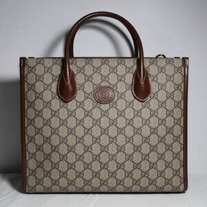 NEW Gucci GG Monogram Supreme Azalea Messenger Tote Shoulder Bag 659983